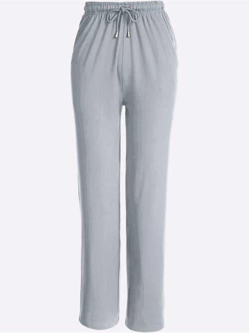 Pantalon de loisirs avec ceinture élastique et poches - Taille standard - Moda Vilona - Kiabi Pantalon de loisirs avec ceinture élastique et poches - Taille standard - Moda Vilona - Kiabi