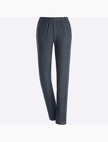 Pantalon de loisirs avec ceinture élastique et poches avant - Taille standard - Moda Vilona
