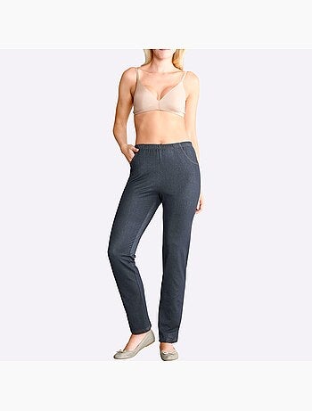 Pantalon de loisirs avec ceinture élastique et poches avant - Taille standard - Moda Vilona