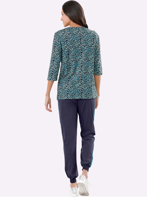 Pantalon de loisirs avec ceinture élastique et poches latérales - taille standard - moda vilona - Kiabi
