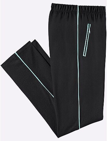 Pantalon de loisirs avec ceinture élastique et poches zippées - Taille standard - Moda Vilona