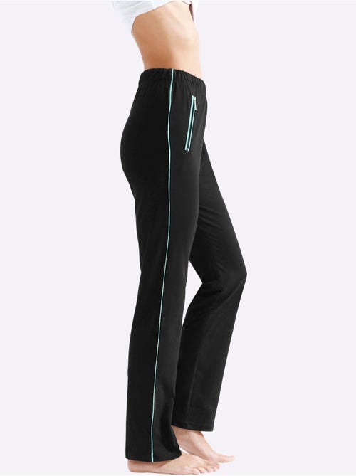Pantalon de loisirs avec ceinture élastique et poches zippées - Taille standard - Moda Vilona - Kiabi