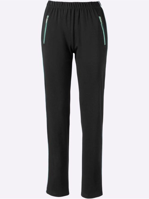 Pantalon de loisirs avec ceinture élastique et poches zippées - Taille standard - Moda Vilona - Kiabi