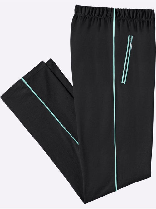 Pantalon de loisirs avec ceinture élastique et poches zippées - Taille standard - Moda Vilona - Kiabi