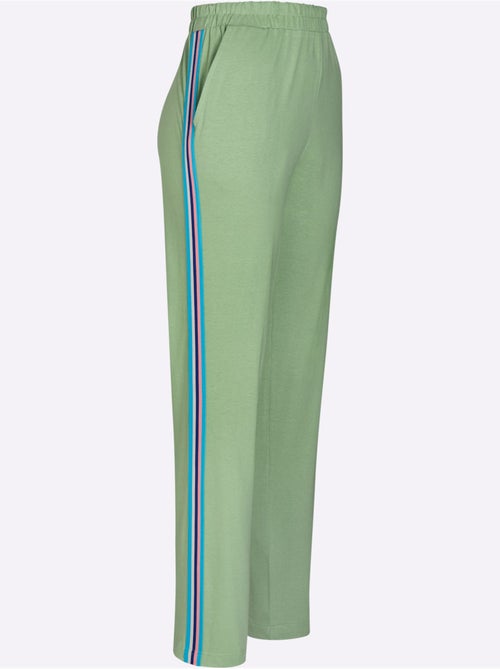 Pantalon de loisirs avec ceinture élastique et rayures latérales - Taille standard - Moda Vilona - Kiabi Pantalon de loisirs avec ceinture élastique et rayures latérales - Taille standard - Moda Vilona - Kiabi