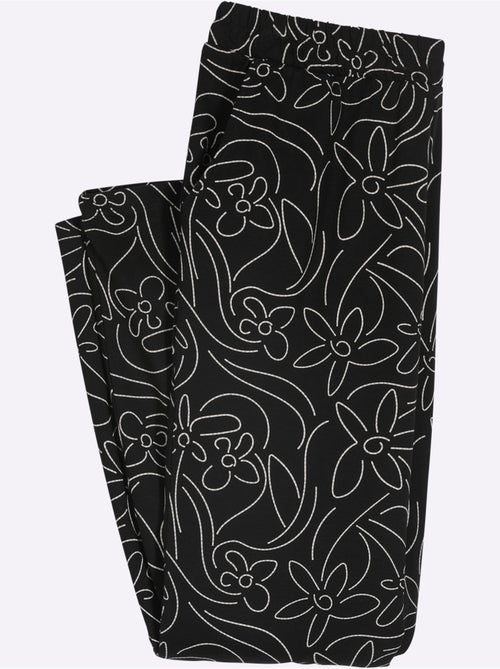 Pantalon de loisirs avec motif floral et ceinture élastique - taille standard - moda vilona - Kiabi Pantalon de loisirs avec motif floral et ceinture élastique - taille standard - moda vilona - Kiabi