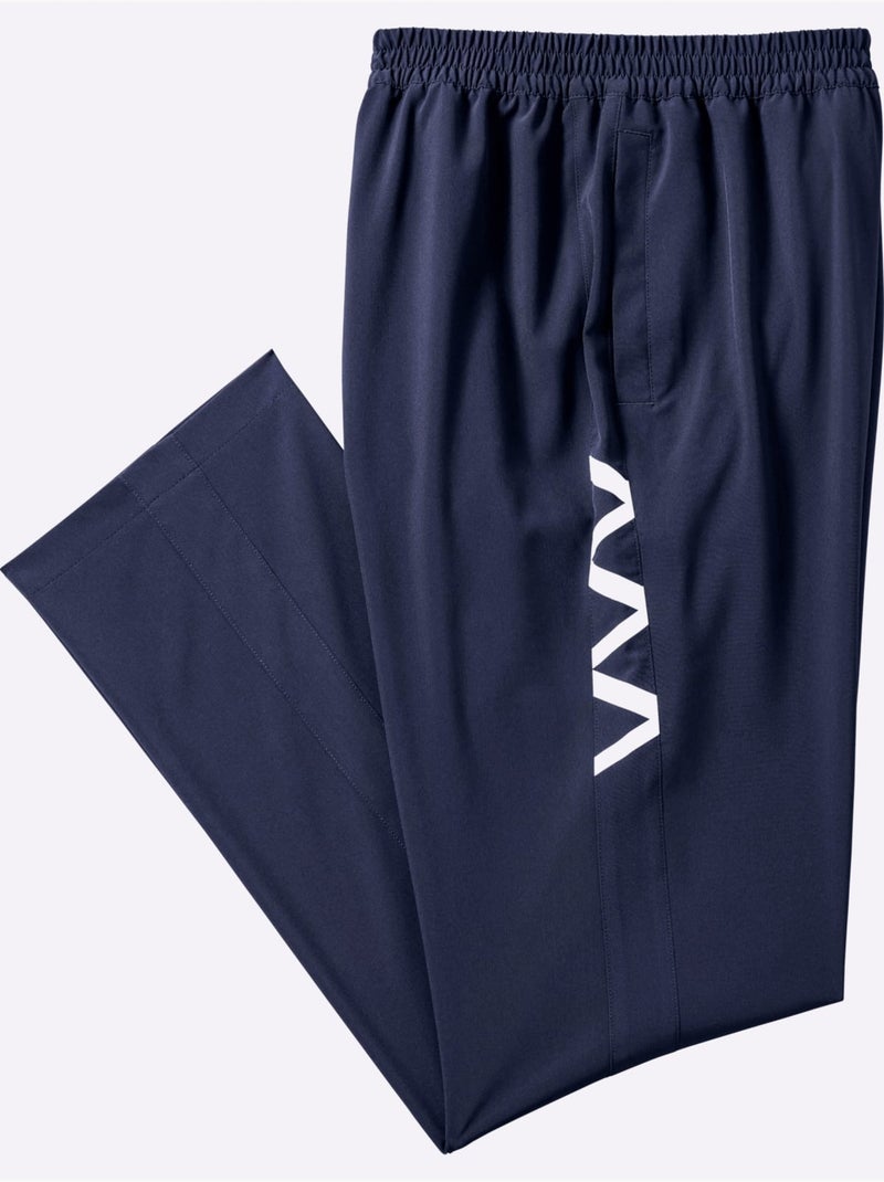 Pantalon De Loisirs Ceinture élastique Confortable - Taille Standard - Moda Vilona Bleu Blanc - Kiabi