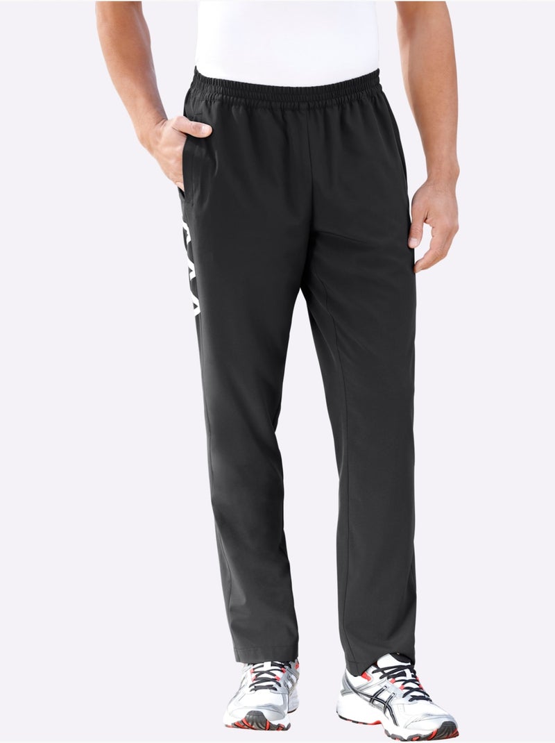 Pantalon De Loisirs Ceinture élastique Confortable - Taille Standard - Moda Vilona Noir Blanc - Kiabi