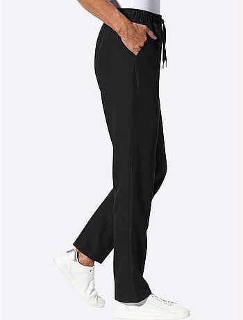 Pantalon de loisirs en microfibre avec ceinture élastique et poches - Taille standard - Moda Vilona