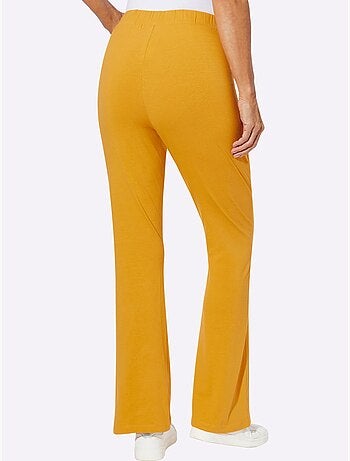 Pantalon de loisirs évasé avec ceinture élastique confortable - taille standard - moda vilona