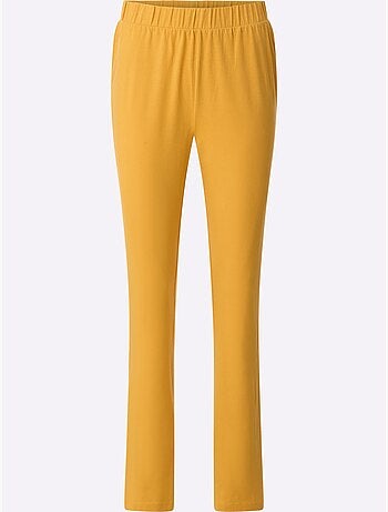 Pantalon de loisirs évasé avec ceinture élastique confortable - taille standard - moda vilona
