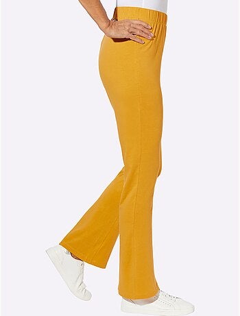 Pantalon de loisirs évasé avec ceinture élastique confortable - taille standard - moda vilona