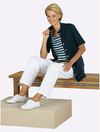 Pantalon de loisirs avec ceinture élastique et cordon - Taille standard - Moda Vilona