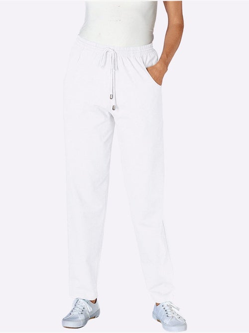 Pantalon de loisirs extensible avec ceinture élastique et poches - Taille standard - Moda Vilona - Kiabi Pantalon de loisirs extensible avec ceinture élastique et poches - Taille standard - Moda Vilona - Kiabi