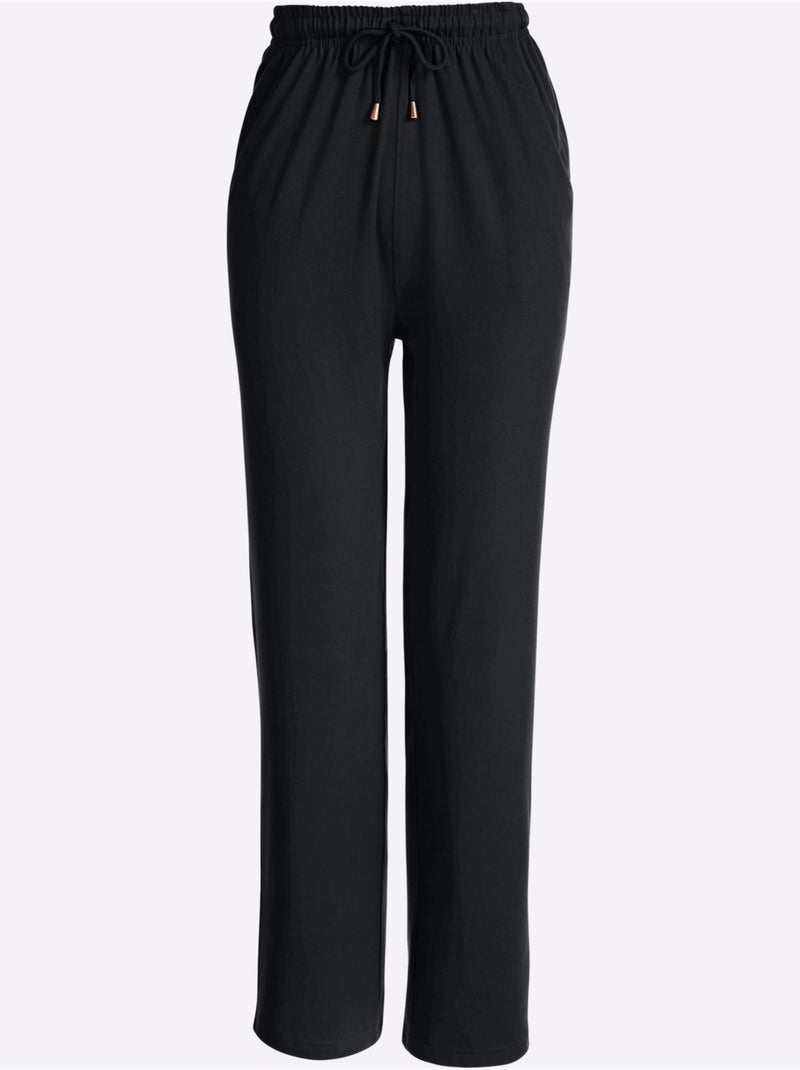Pantalon De Loisirs Qualité Extensible - Taille Standard - Moda Vilona Bleu marine - Kiabi