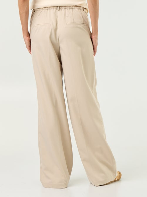 Pantalon de maternité à pinces - Kiabi