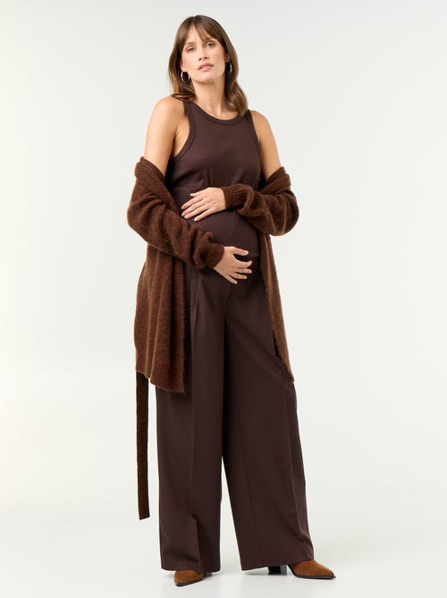 Pantalon de maternité à pinces - Kiabi Pantalon de maternité à pinces - Kiabi