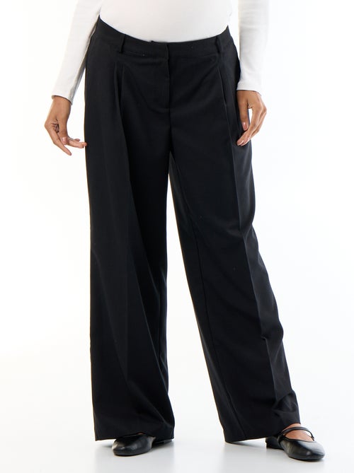 Pantalon de maternité à pinces - Kiabi