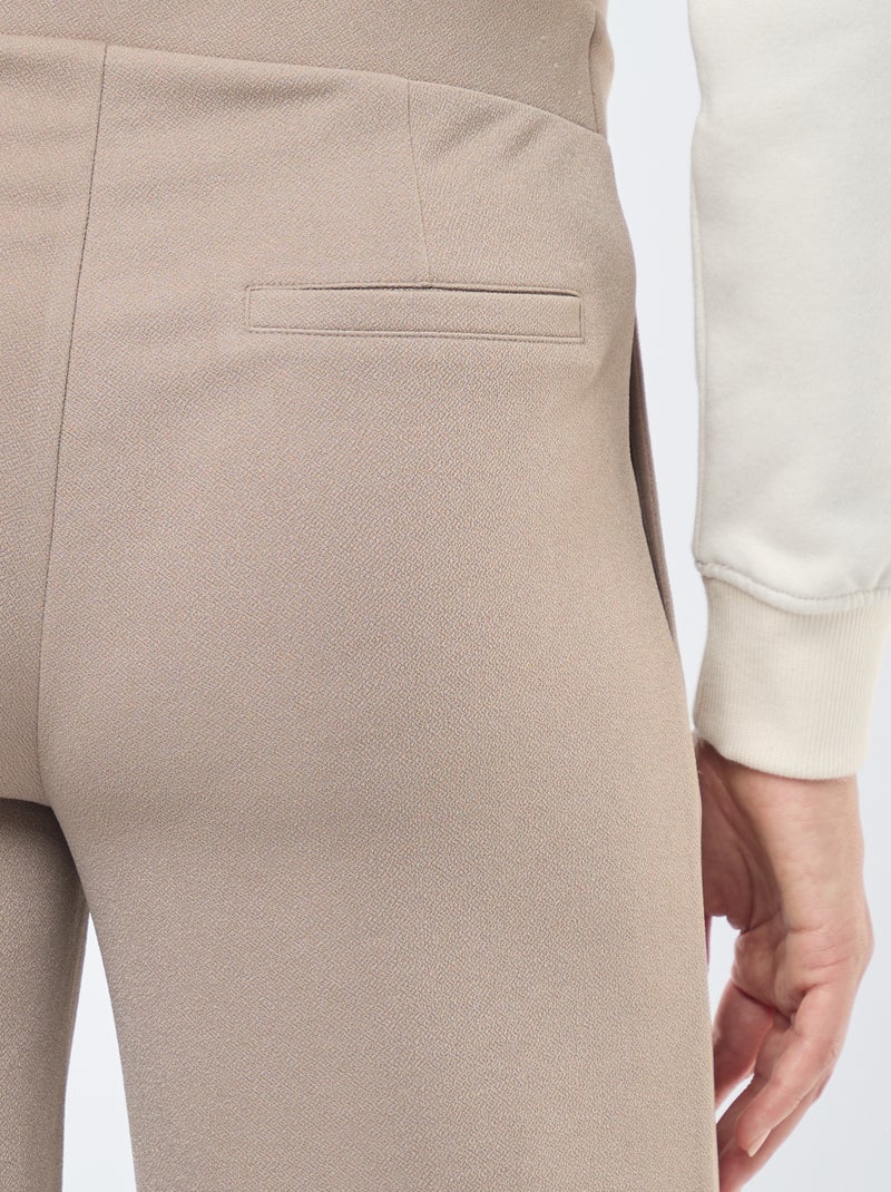 Pantalon de maternité coupe droite Beige - Kiabi
