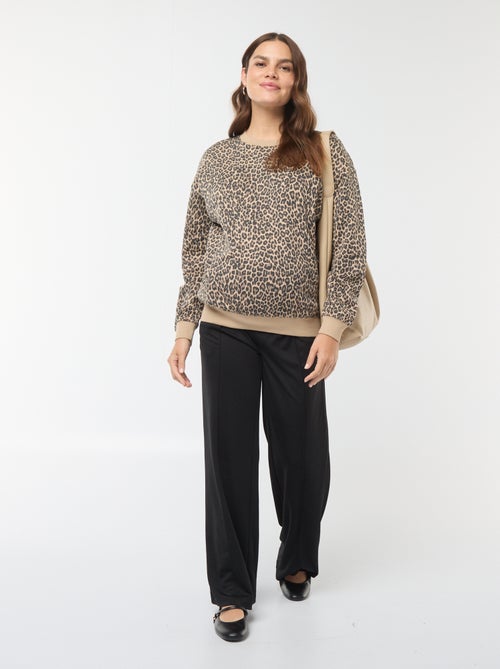 Pantalon de maternité coupe droite - Kiabi