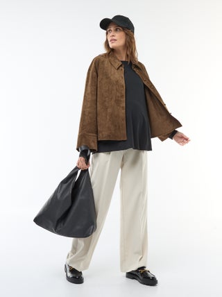 Pantalon de maternité coupe large de maternité