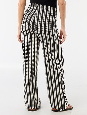 Pantalon de maternité en maille rayé