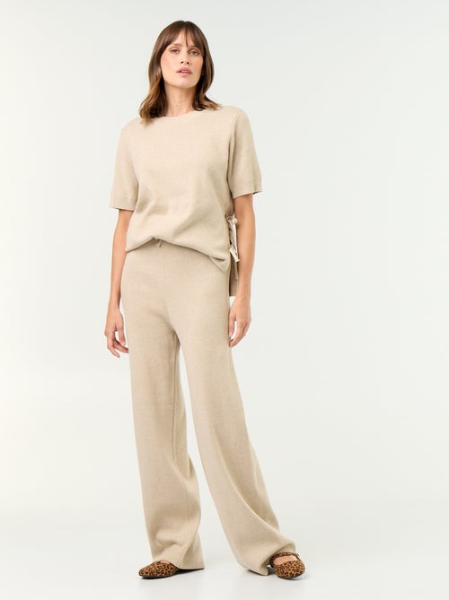 Pantalon de maternité large en maille - Kiabi Pantalon de maternité large en maille - Kiabi