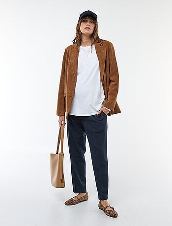 Pantalon de maternité large en maille Milano