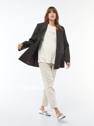 Pantalon de maternité large en maille Milano