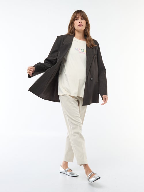 Pantalon de maternité large en maille Milano - Kiabi