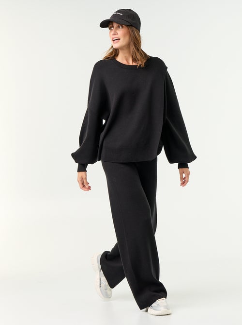 Pantalon de maternité large en maille - Kiabi Pantalon de maternité large en maille - Kiabi