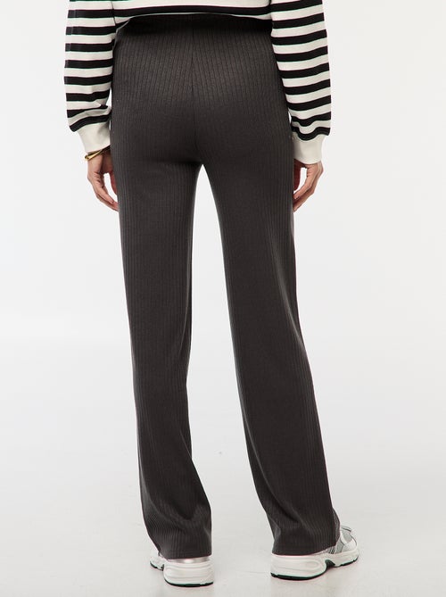 Pantalon de maternité large en rib - Kiabi
