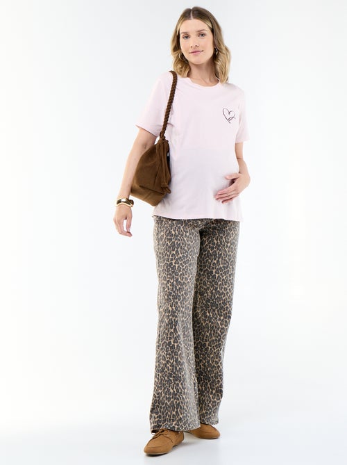 Pantalon de maternité wide leg - Kiabi Pantalon de maternité wide leg - Kiabi