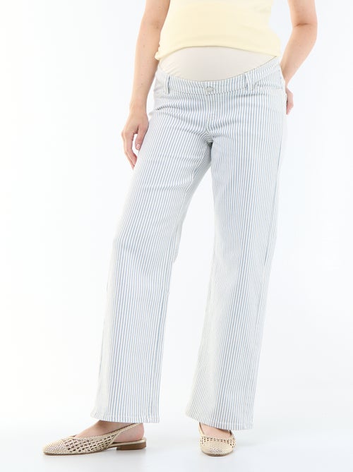 Pantalon de maternité wide leg - Kiabi