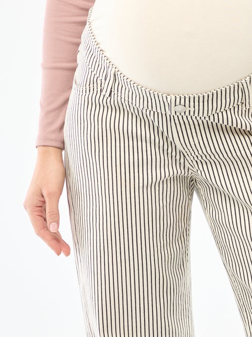 Pantalon de maternité wide leg - Kiabi