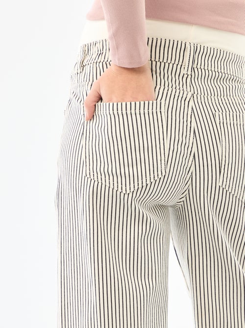 Pantalon de maternité wide leg - Kiabi