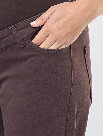 Pantalon de maternité wide leg imprimé léopard