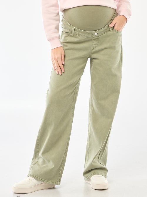 Pantalon de maternité wide leg - Kiabi
