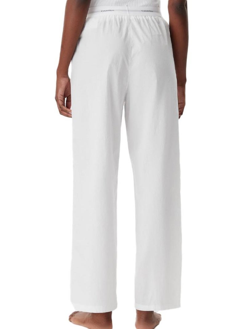 Pantalon de Nuit Femme Calvin Klein Jeans Blanc - Kiabi