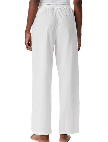 Pantalon de Nuit Femme Calvin Klein Jeans Logo Poplin