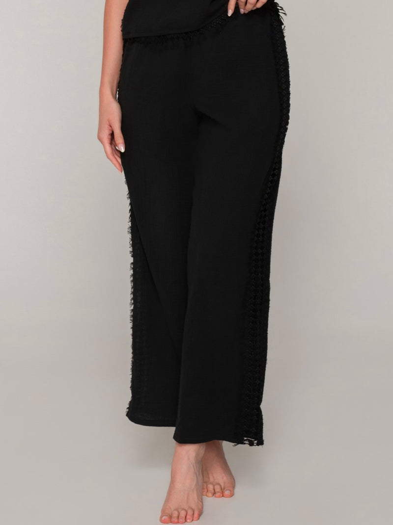 Pantalon de plage Bliss Noir - Kiabi