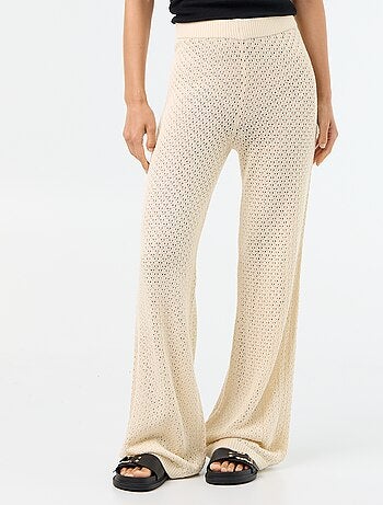 Pantalon de plage en maille crochet