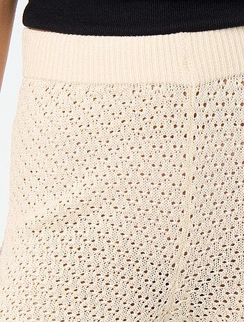 Pantalon de plage en maille crochet