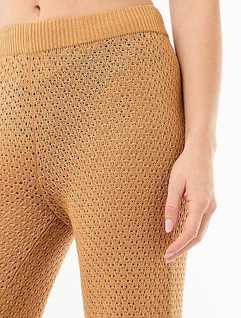 Pantalon de plage en maille crochet