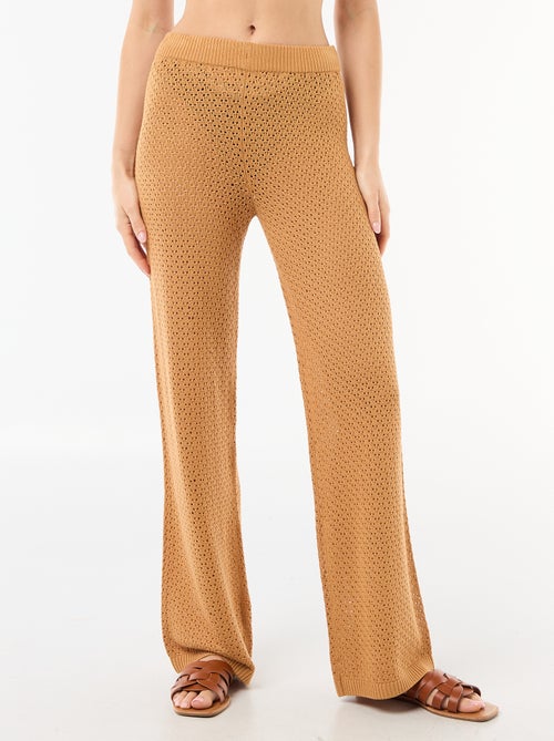 Pantalon de plage en maille crochet - Kiabi Pantalon de plage en maille crochet - Kiabi