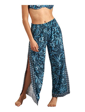 Pantalon de plage palazzo fendu ACANTHUS