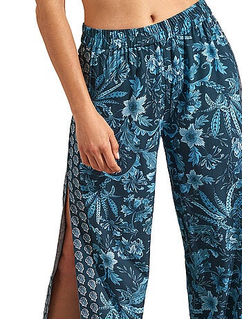 Pantalon de plage palazzo fendu ACANTHUS