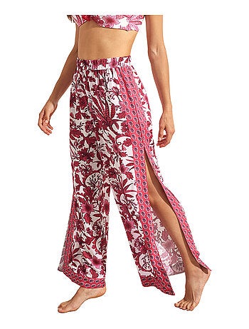 Pantalon de plage palazzo fendu ACANTHUS