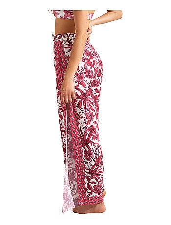 Pantalon de plage palazzo fendu ACANTHUS