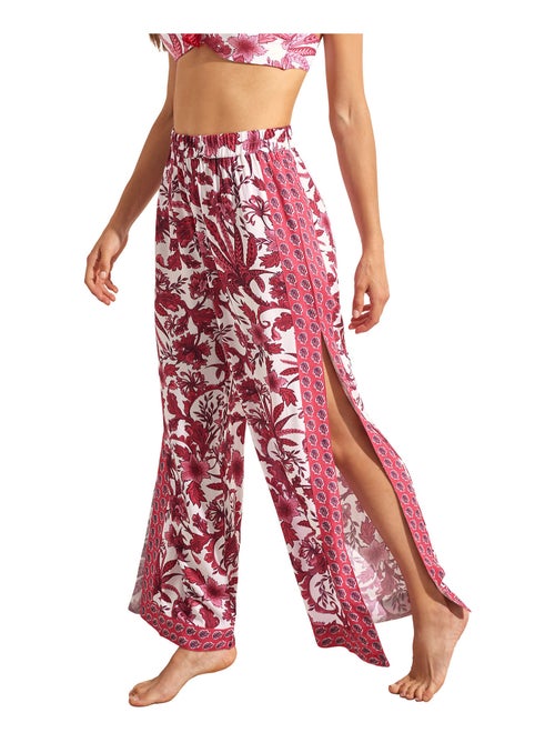 Pantalon de plage palazzo fendu ACANTHUS - Kiabi